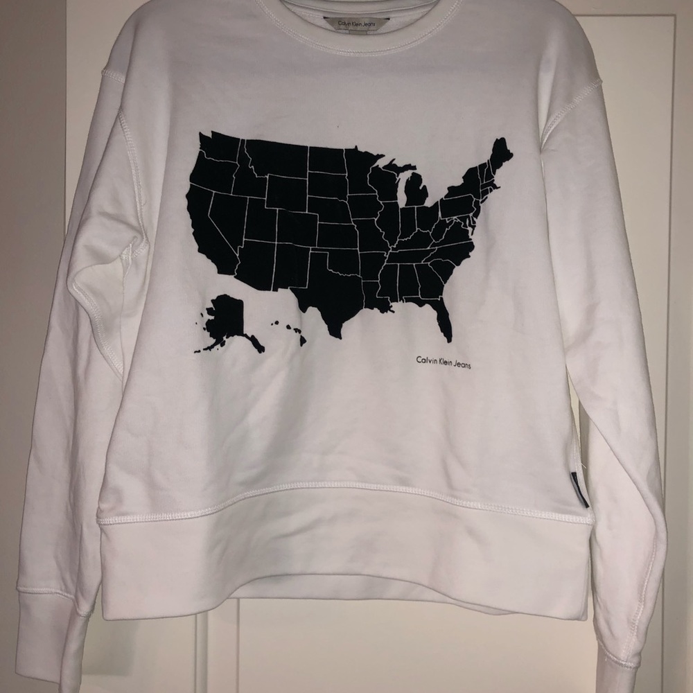 Calvin Klein United States Map Sweatshirt